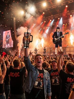ACDC 53rd Anniversary Highway To Hell Graphic Tumbler for Music Fans