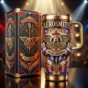 Aerosmith Rock Legends Graphic Tumbler for Music Fans