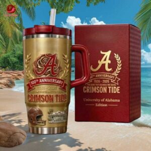 Alabama Crimson Tide 100th Anniversary 1926-2026 Rose Bowl Tumbler