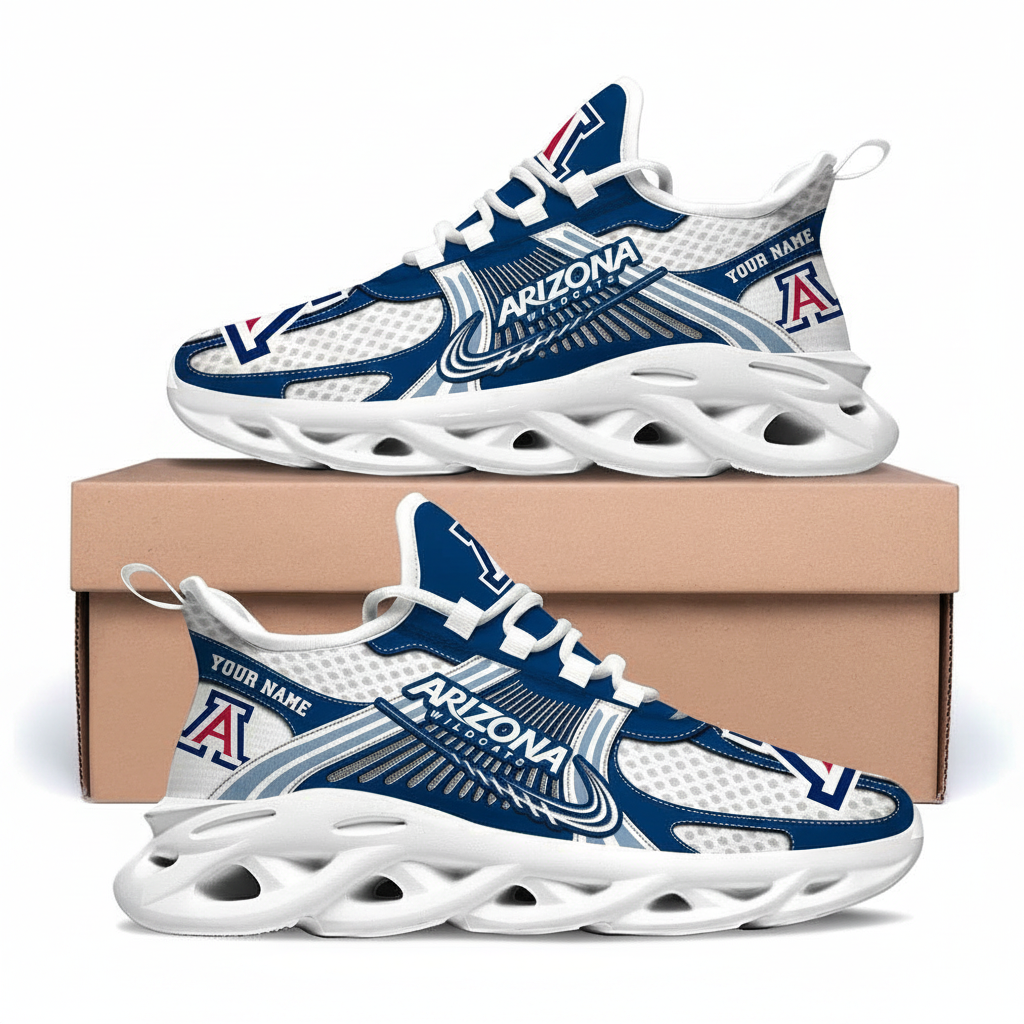 Arizona Wildcats Custom Name Clunky Sneaker Max Soul Shoes 1 Arizona Wildcats Custom Name Clunky Sneaker Max Soul Shoes