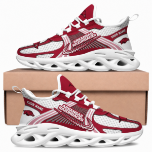 Arkansas Razorbacks Custom Name Clunky Sneaker Max Soul Shoes