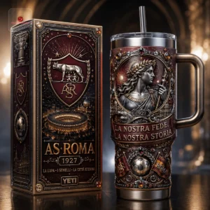 AS Roma 1927 Commemorative 40oz Tumbler with Handle