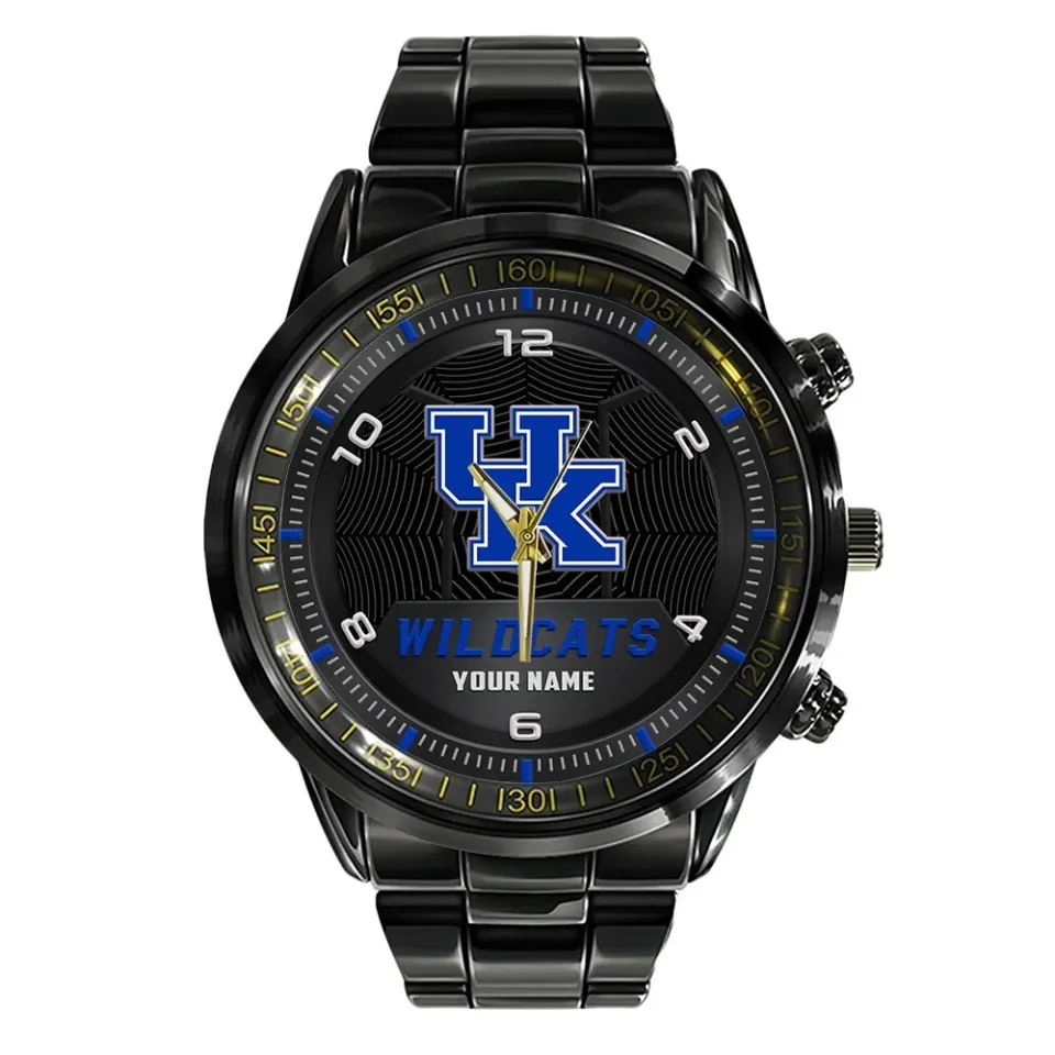 Personalized Kentucky Wildcats Stainless Steel Watch 3 Personalized Kentucky Wildcats Stainless Steel Watch