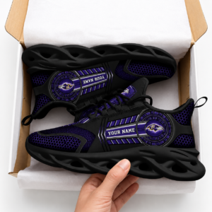 National Football League Baltimore Ravens Team Air Max Shoes Air Cushion SneakersRunning Sneakers