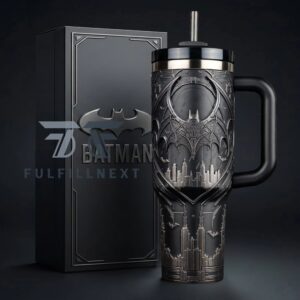 Batman Armored Gotham City Graphic Tumbler for Anime and Fantasy Fans