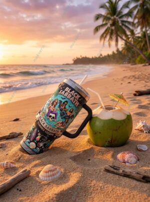 Black Sabbath Summer Escape 2026 Graphic Tumbler for Music Fans