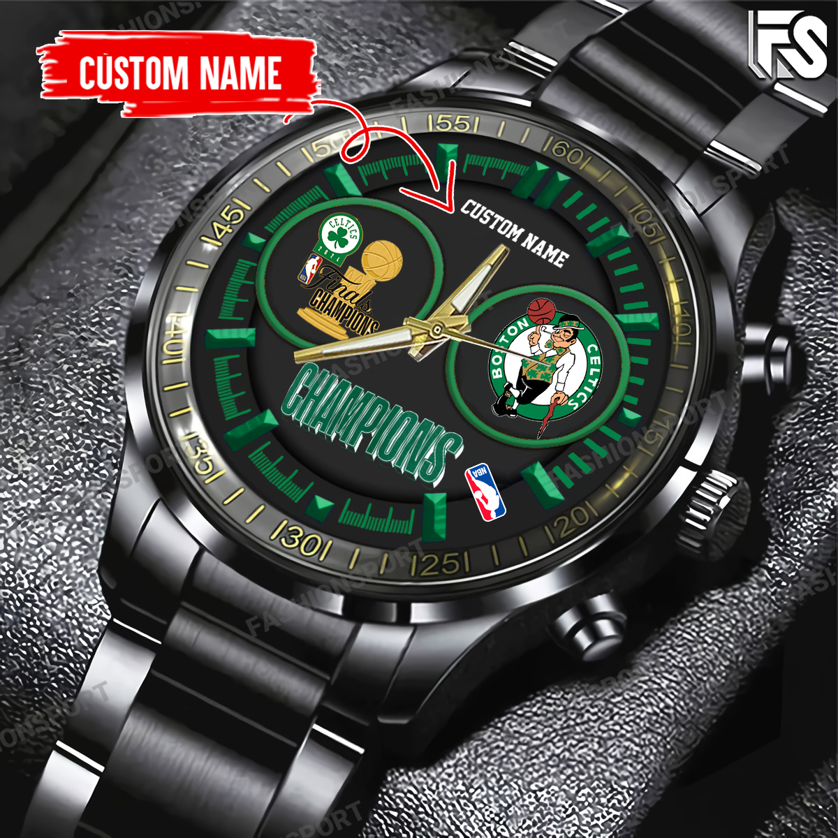 Boston Celtics 18Time Finals Champions Steel Watch 1 Boston Celtics 18Time Finals Champions Steel Watch