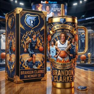 Unisex Brandon Clarke Forever In Our Hearts Graphic Tumbler for Basketball Fans