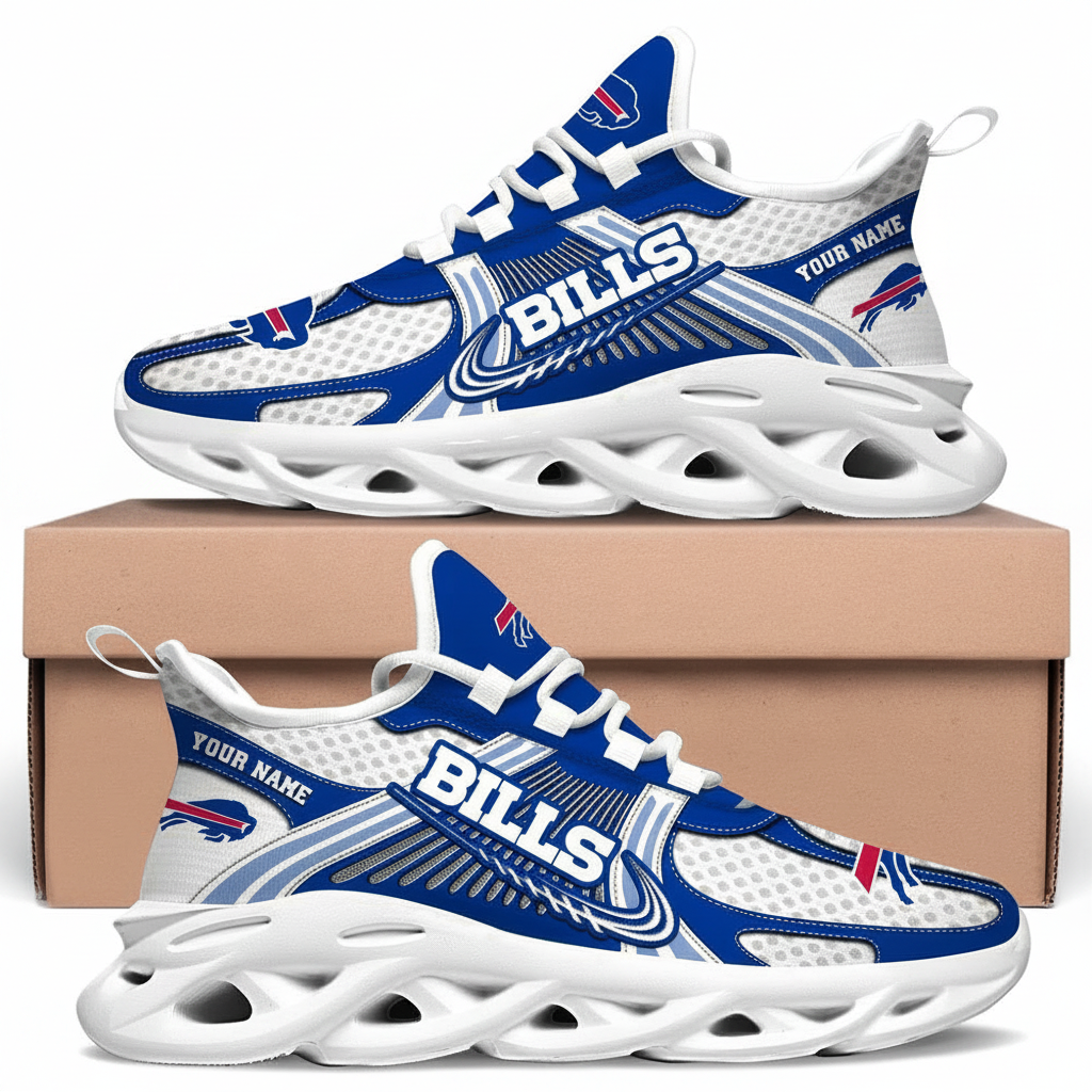 Buffalo Bills Custom Name Clunky Sneaker Max Soul Shoes 1 Buffalo Bills Custom Name Clunky Sneaker Max Soul Shoes