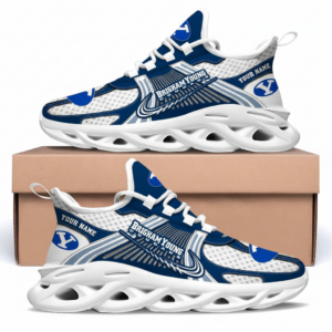 BYU Cougars Custom Name Clunky Sneaker Max Soul Shoes