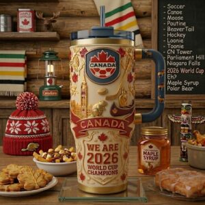 Global Soccer Event 2026 Canada National Football Team Graphic Tumbler for Fans