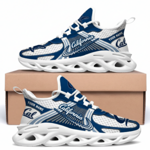 California Golden Bears Custom Name Clunky Sneaker Max Soul Shoes
