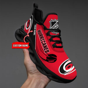 Carolina Hurricanes Personalized National Hockey League 2026 Max Soul Shoes
