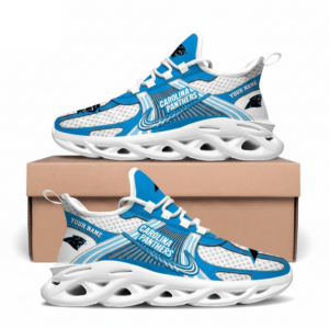 Carolina Panthers Custom Name Clunky Sneaker Max Soul Shoes