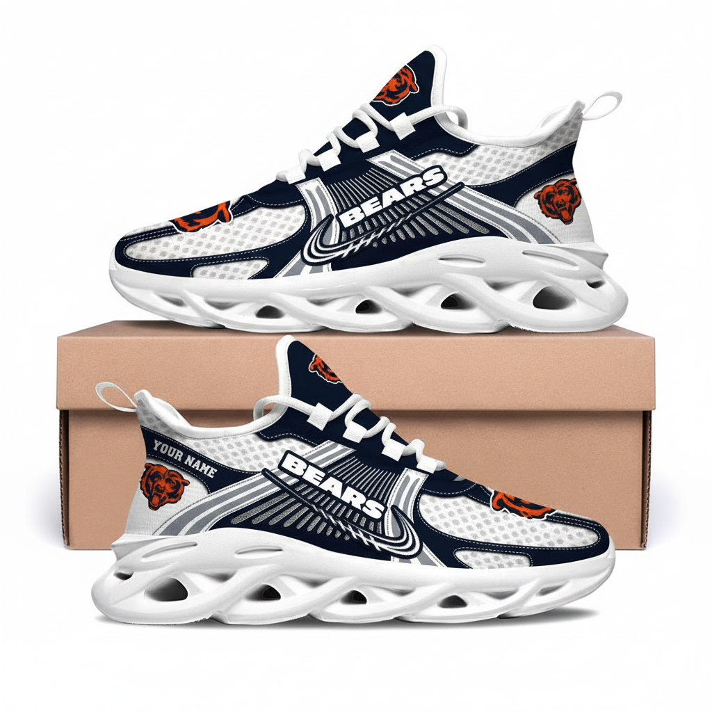Chicago Bears Custom Name Clunky Sneaker Max Soul Shoes 1 Chicago Bears Custom Name Clunky Sneaker Max Soul Shoes