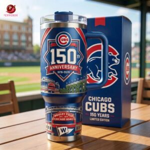 Chicago Cubs 150th Anniversary 1876-2026 Tumbler