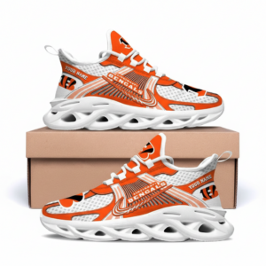 Cincinnati Bengals Custom Name Clunky Sneaker Max Soul Shoes