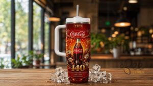 Coca-Cola 140 Years 1886-2026 Anniversary Graphic Tumbler for Fans