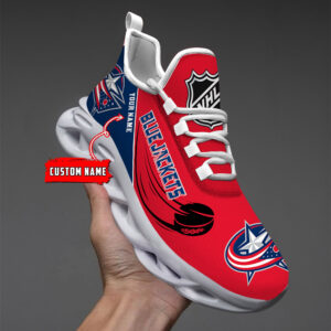 Columbus Blue Jackets Personalized National Hockey League 2026 Max Soul Shoes