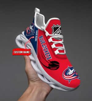 Columbus Blue Jackets Personalized National Hockey League 2026 Max Soul Shoes