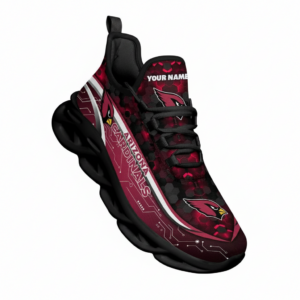 National Football League Custom Name Arizona Cardinals Team Logo Air Max Shoes Air Cushion Sneakers