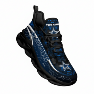National Football League Custom Name Dallas Cowboys Team Logo Air Max Shoes Air Cushion Sneakers