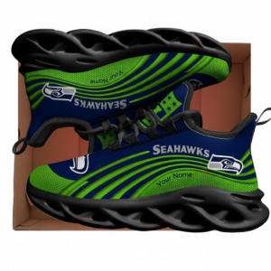 National Football League Green Seattle Seahawks Air Max Shoes Air Cushion Sneakers