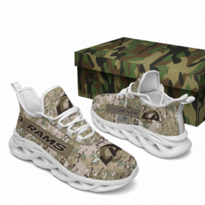 National Football League Los Angeles Rams Camo Air Max Shoes Air Cushion Sneakers