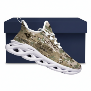 National Football League Los Angeles Rams Sport Camo Air Max Shoes Air Cushion Sneakers