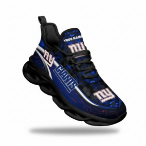 National Football League Custom Name New York Giants Team Logo Air Max Shoes Air Cushion Sneakers
