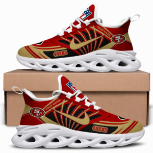 Personalized National Football League San Francisco 49ers Team Logo Air Max Shoes Air Cushion Sneakers
