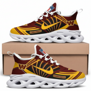 Personalized National Football League Washington Commanders Team Logo Air Max Shoes Air Cushion Sneakers
