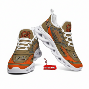 National Hockey League Custom Name Anaheim Ducks Team Logo Air Max Shoes Air Cushion Sneakers