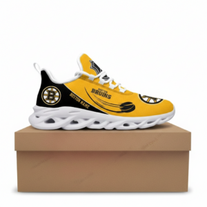 National Hockey League Custom Name Boston Bruins Sport Air Max Shoes Air Cushion Sneakers