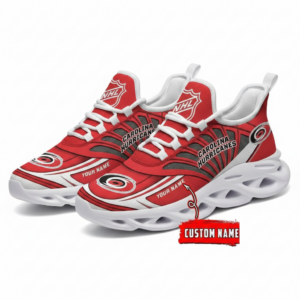 National Hockey League Custom Name Carolina Hurricanes Team Logo Air Max Shoes Air Cushion Sneakers