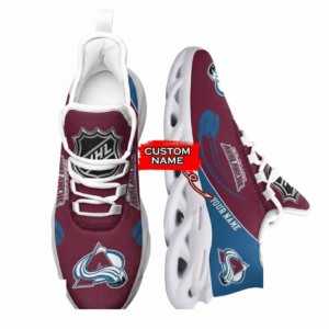 National Hockey League Custom Name Colorado Avalanche Team Sport Air Max Shoes Air Cushion Sneakers