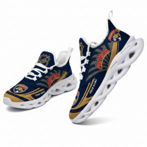 National Hockey League Custom Name Florida Panthers Team Logo Air Max Shoes Air Cushion Sneakers