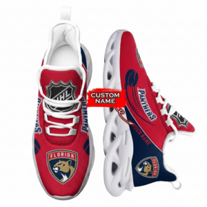 National Hockey League Custom Name Florida Panthers Team Sport Air Max Shoes Air Cushion Sneakers