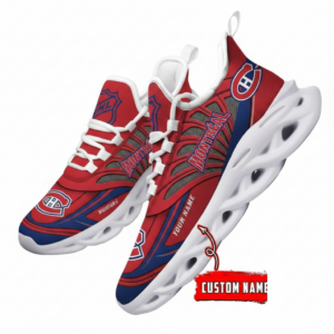 National Hockey League Custom Name Montreal Canadiens Team Logo Air Max Shoes Air Cushion Sneakers