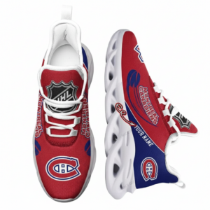 National Hockey League Custom Name Montreal Canadiens Team Sport Air Max Shoes Air Cushion Sneakers