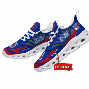 National Hockey League Custom Name New York Rangers Team Logo Air Max Shoes Air Cushion Sneakers
