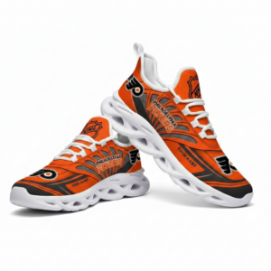 National Hockey League Custom Name Philadelphia Flyers Team Logo Air Max Shoes Air Cushion Sneakers