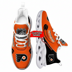 National Hockey League Custom Name Philadelphia Flyers Team Sport Air Max Shoes Air Cushion Sneakers