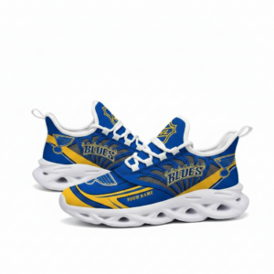 National Hockey League Custom Name St. Louis Blues Team Logo Air Max Shoes Air Cushion Sneakers