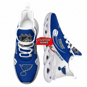 National Hockey League Custom Name St. Louis Blues Team Sport Air Max Shoes Air Cushion Sneakers