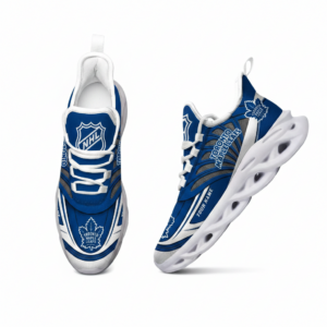 National Hockey League Custom Name Toronto Maple Leafs Team Logo Air Max Shoes Air Cushion Sneakers