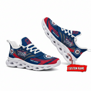 National Hockey League Custom Name Winnipeg Jets Team Logo Air Max Shoes Air Cushion Sneakers