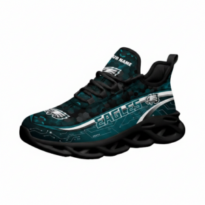 National Football League Custom Name Philadelphia Eagles Team Logo Air Max Shoes Air Cushion Sneakers