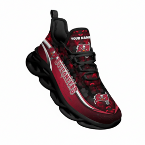 National Football League Custom Name Tampa Bay Buccaneers Team Logo Air Max Shoes Air Cushion Sneakers