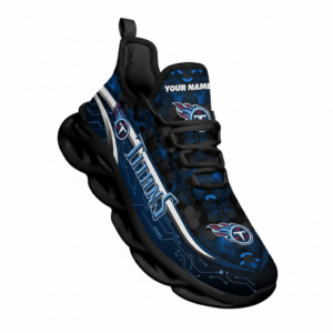 National Football League Custom Name Tennessee Titans Team Logo Air Max Shoes Air Cushion Sneakers